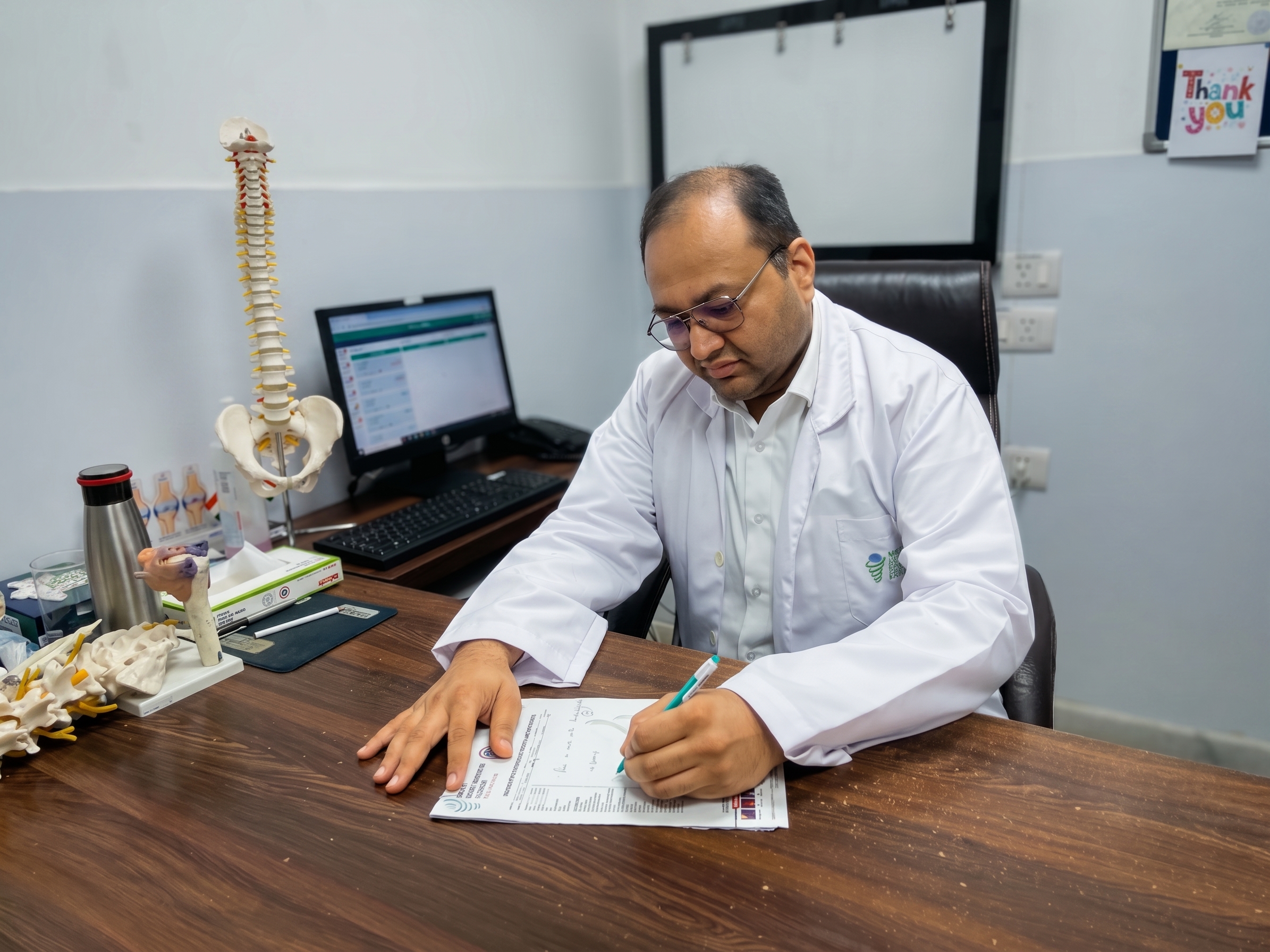 Professional portrait of Dr. Anshul Goyal in clinical attire
